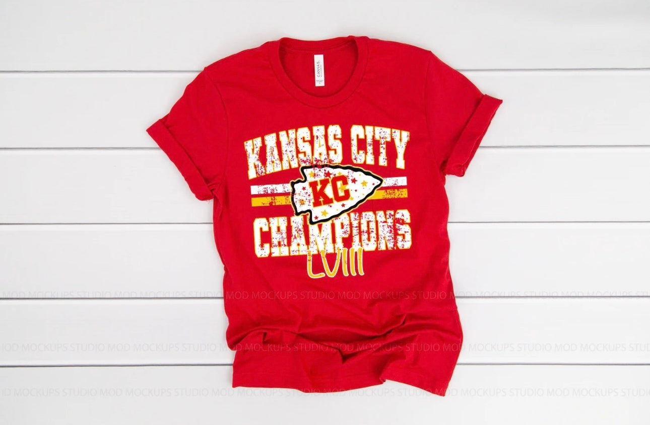 Distressed KC Champs Red Option