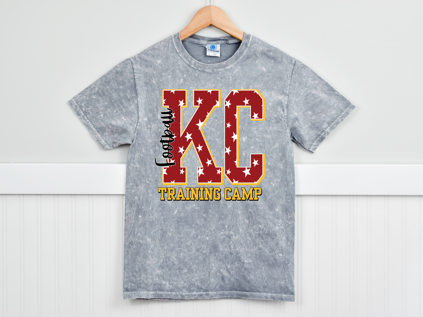 KC Star Football Training Camp Grey Burnout Tee