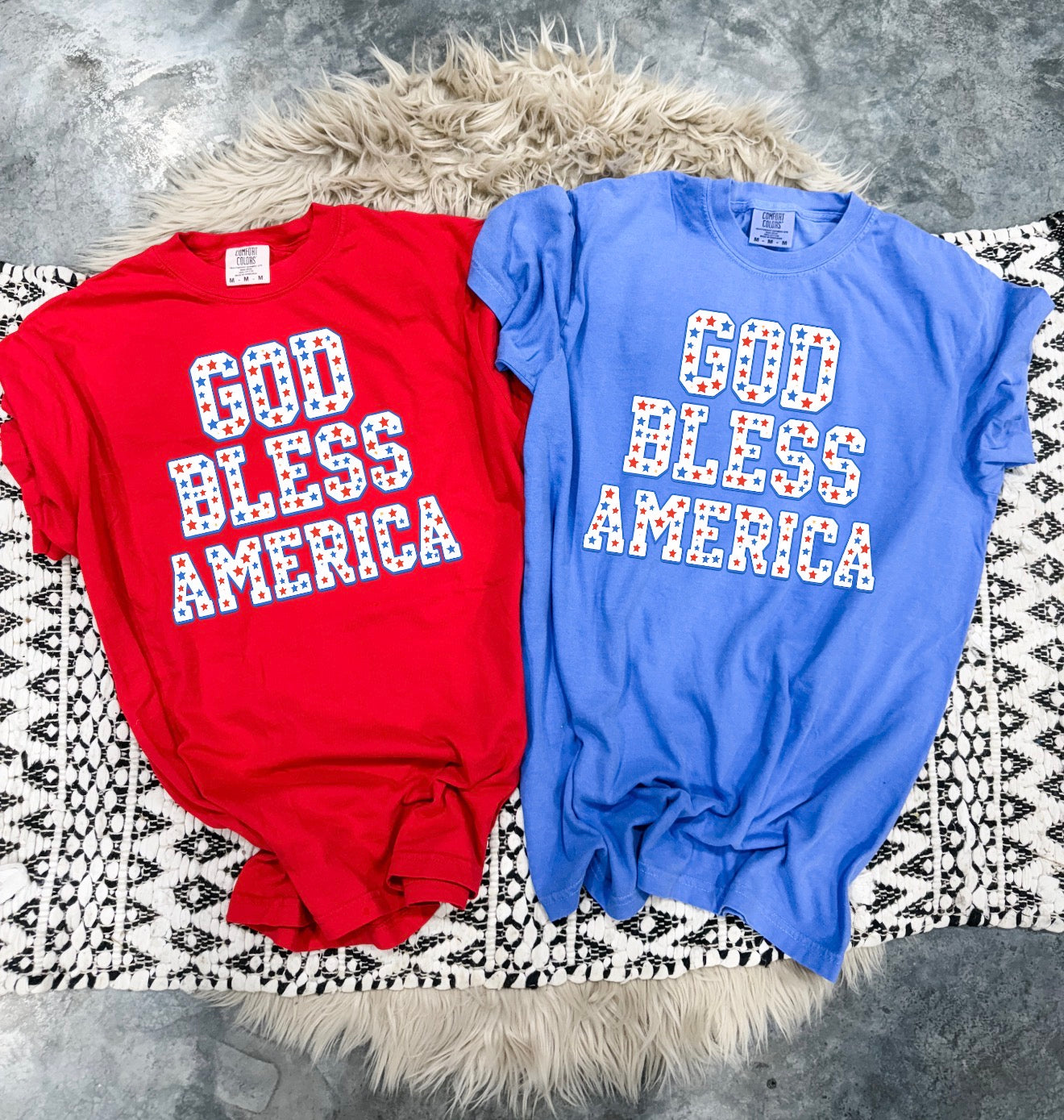 Stars God Bless America Tee