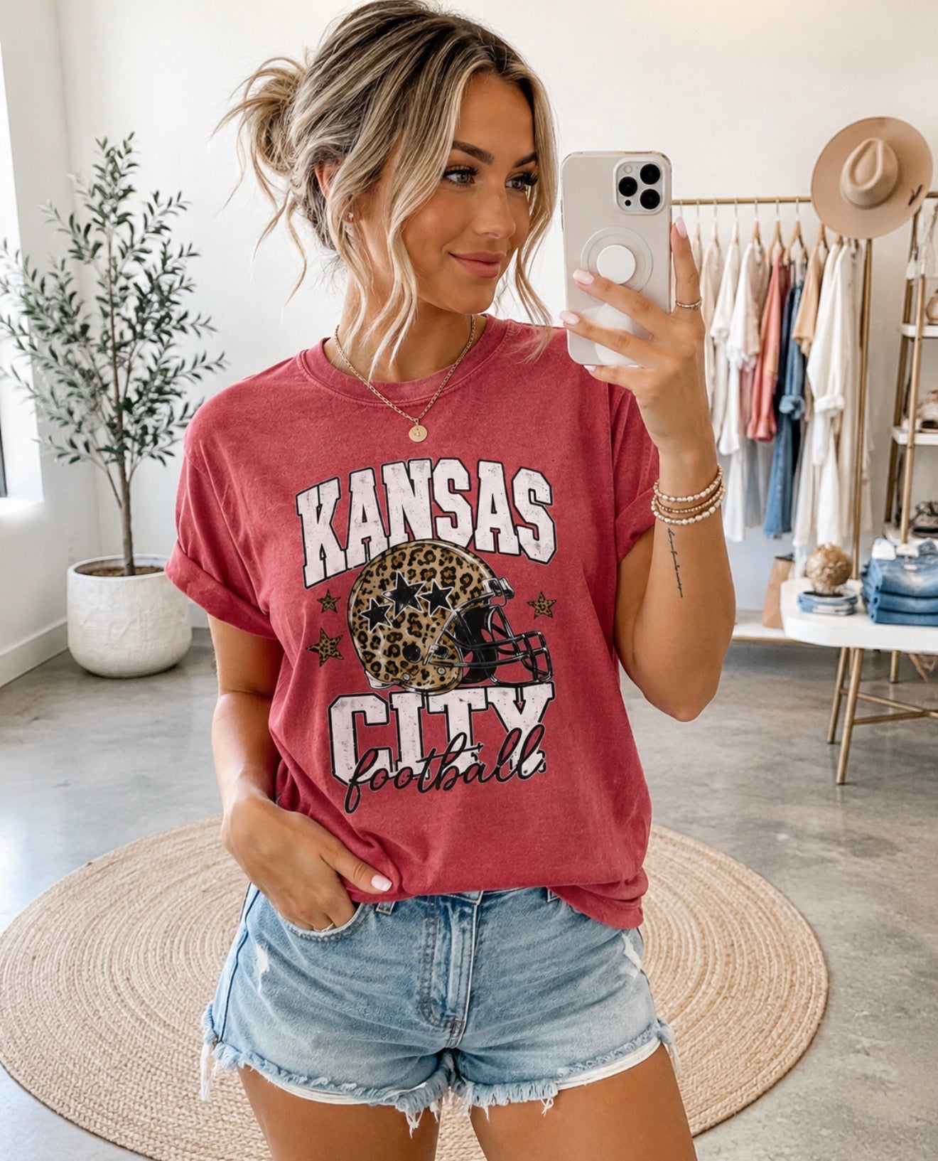 Leopard Kickoff Crimson Tee