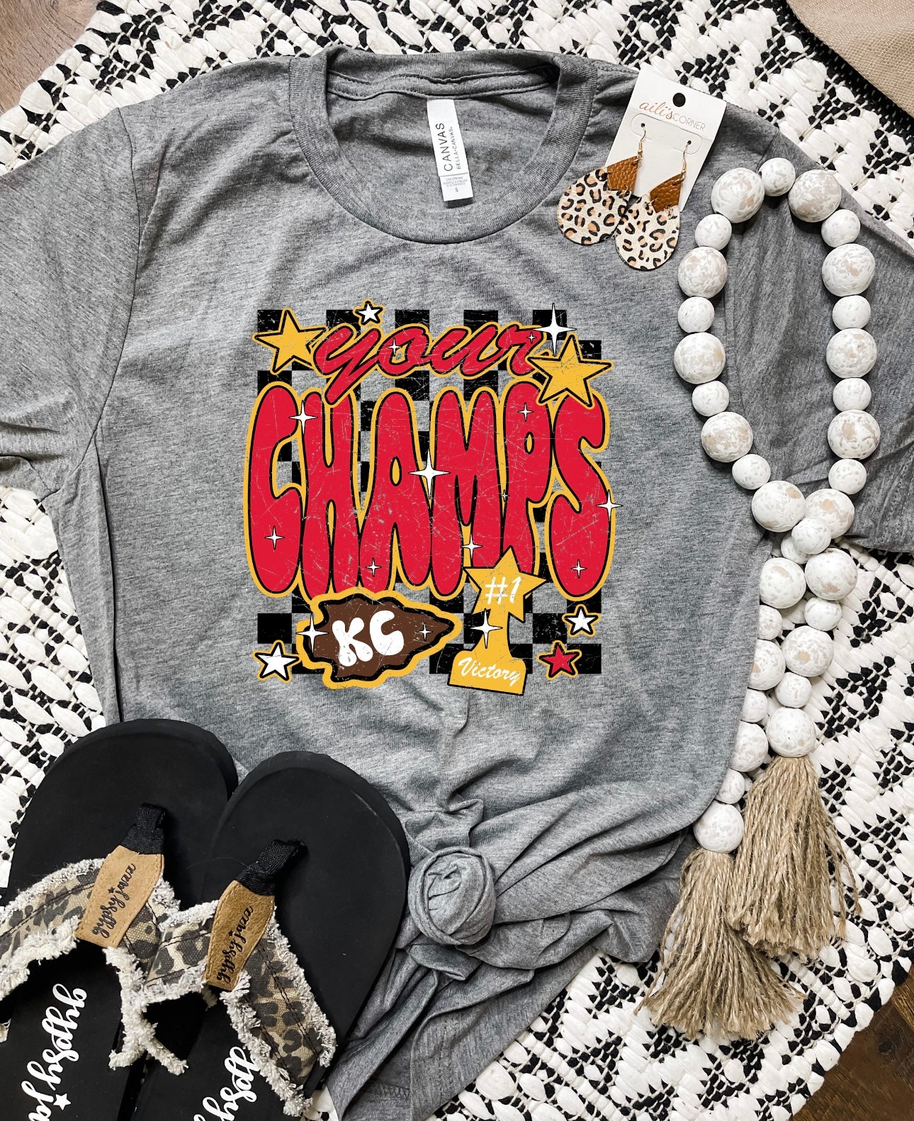 Your KC Champs Charcoal Tee