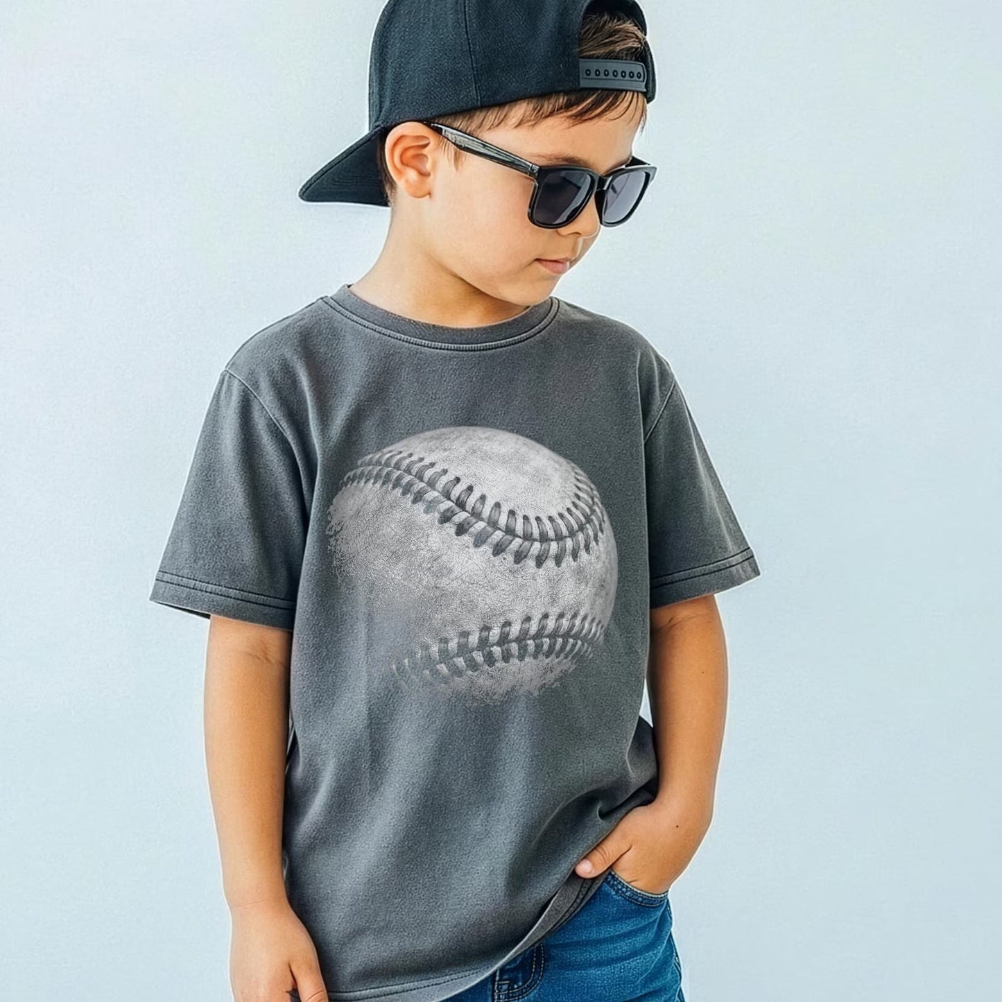 Halftone Baseball Pepper Tee