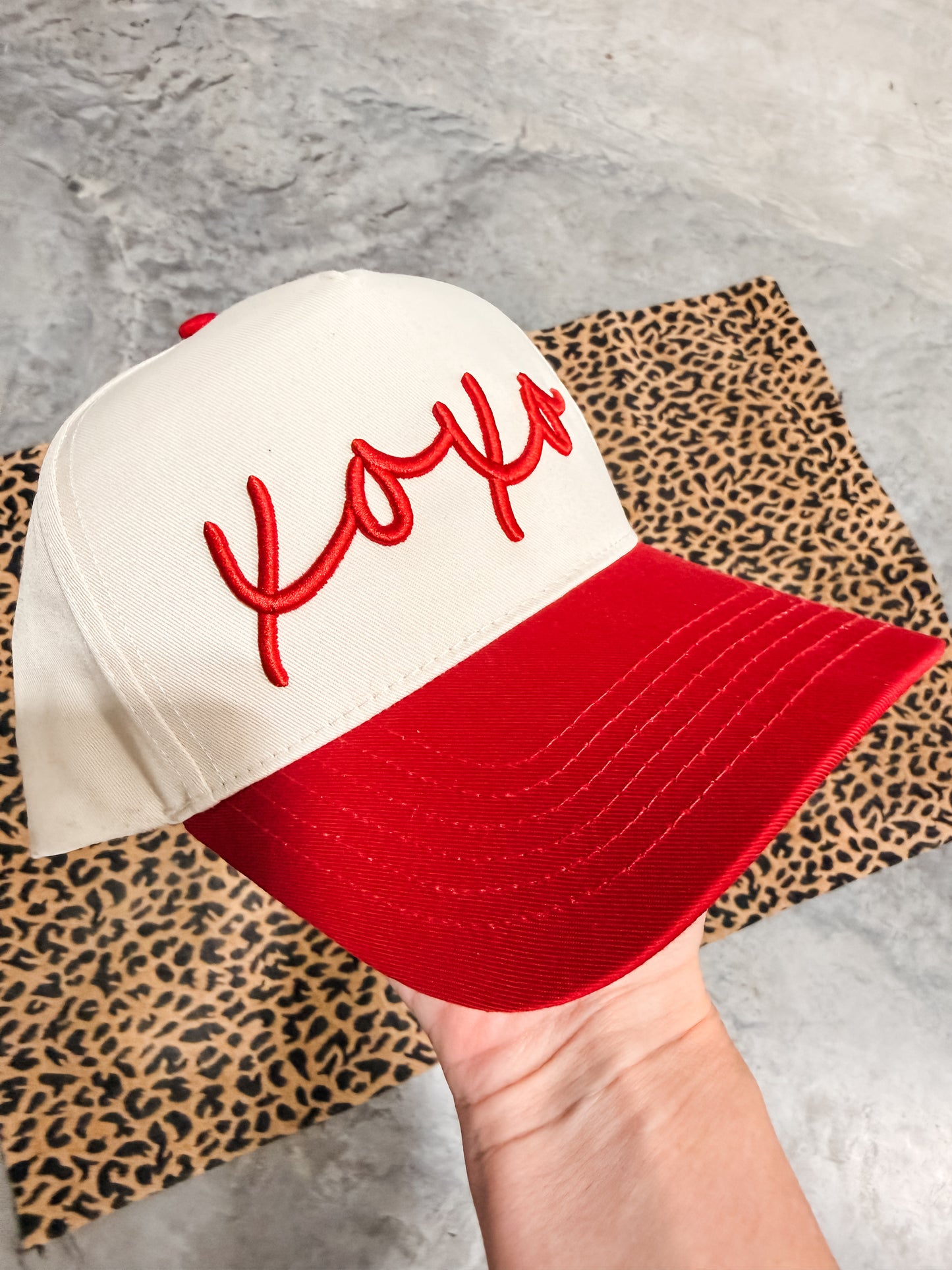 **EMBROIDERED** XOXO Puff Hat