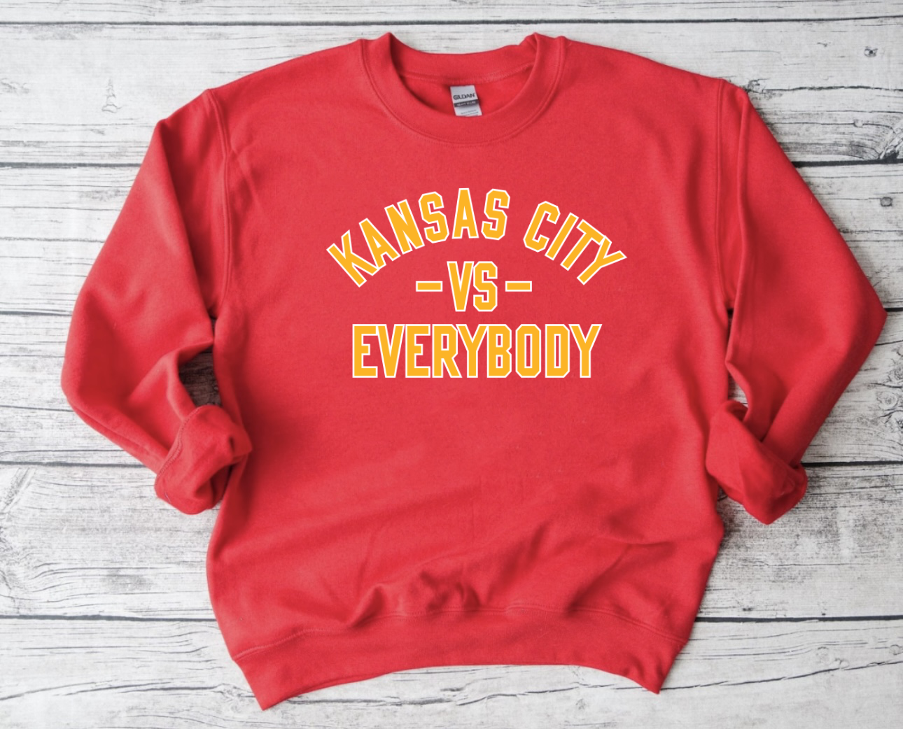 Kansas City VS Everybody Red Sweatshirt