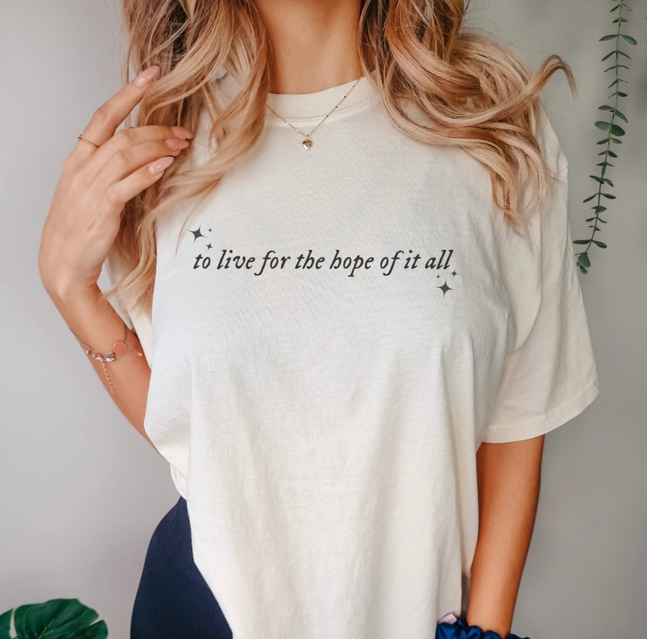 To Live For The Hope Of It All Natural Tee