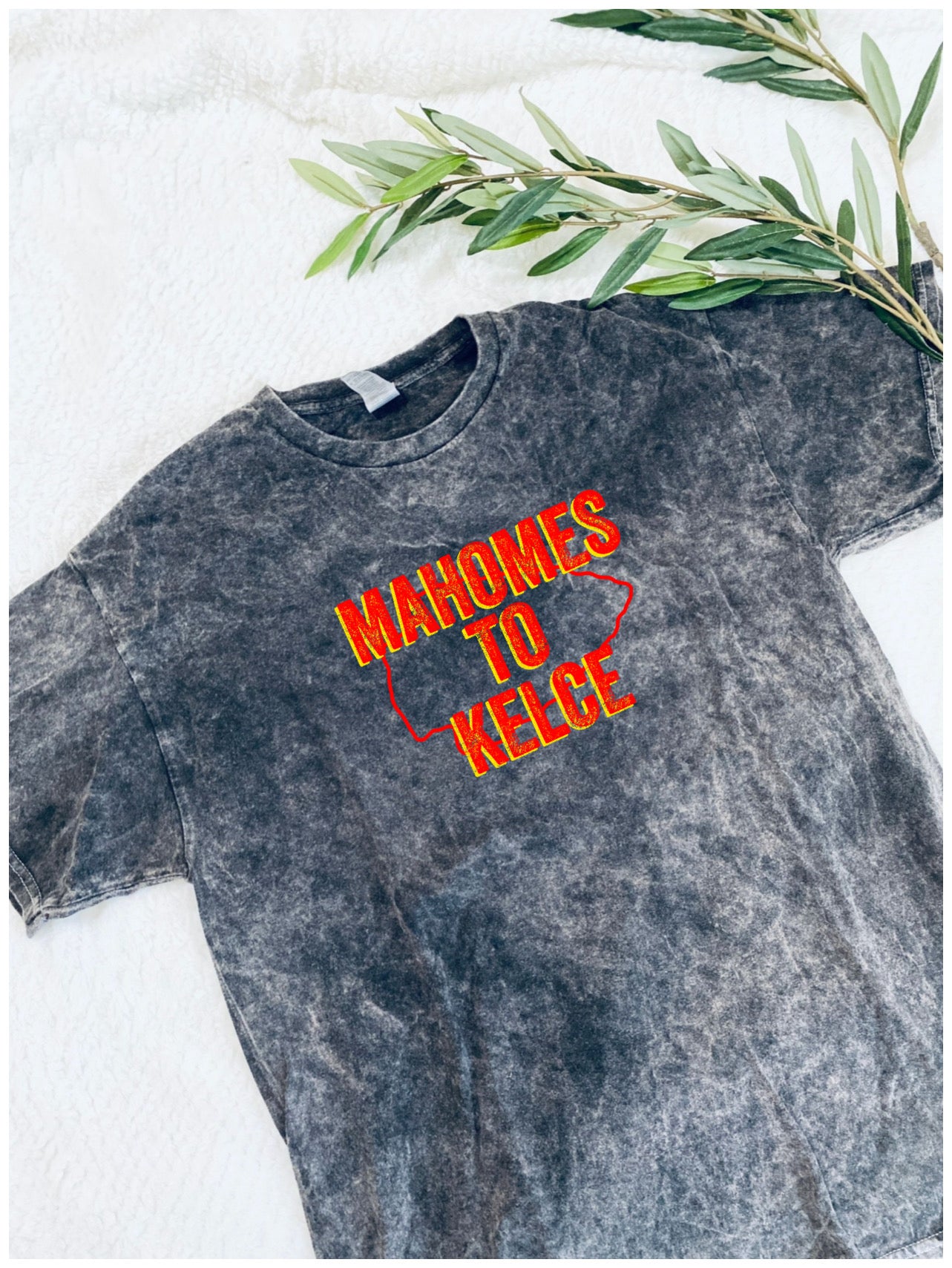 **HALFTIME DEAL** Mahomes To Kelce Mineral Wash Tee