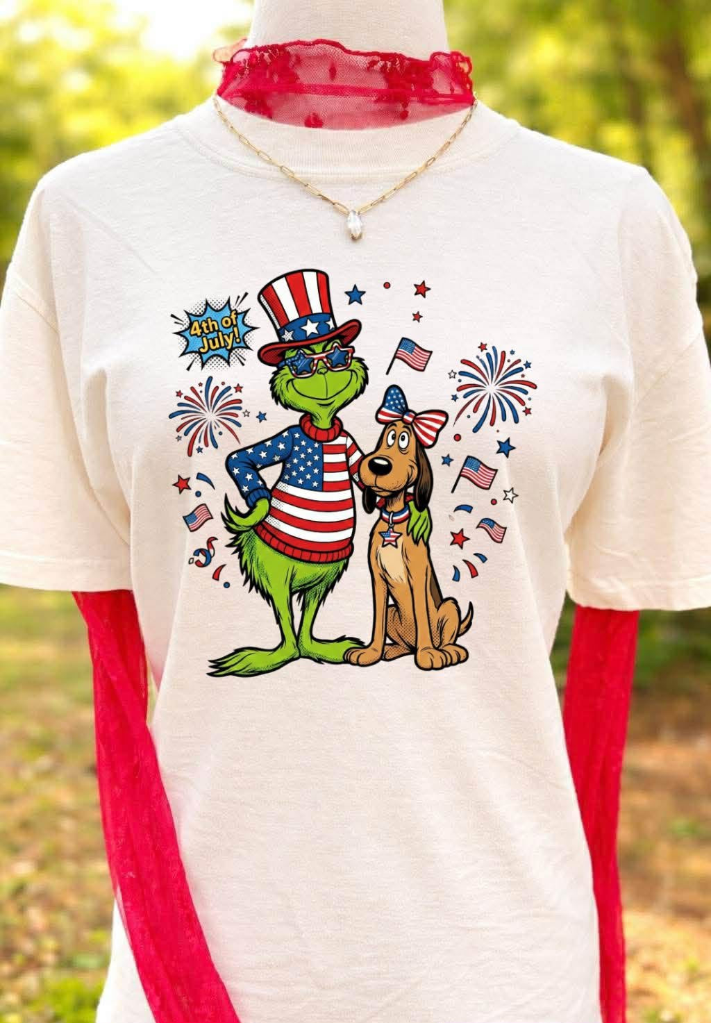 Max 4th of July Ivory Tee