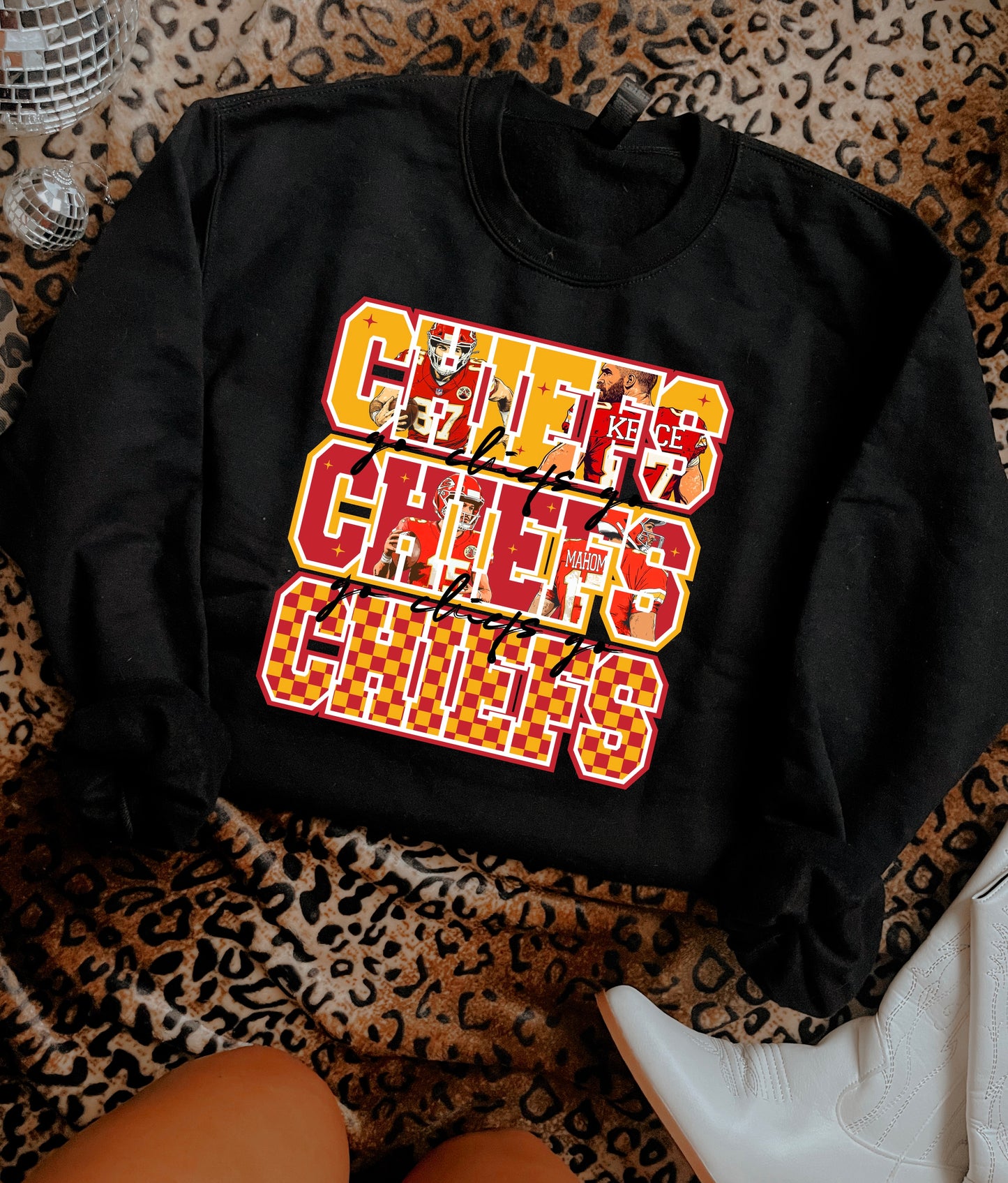 Let's Go Black Script Black Sweatshirt