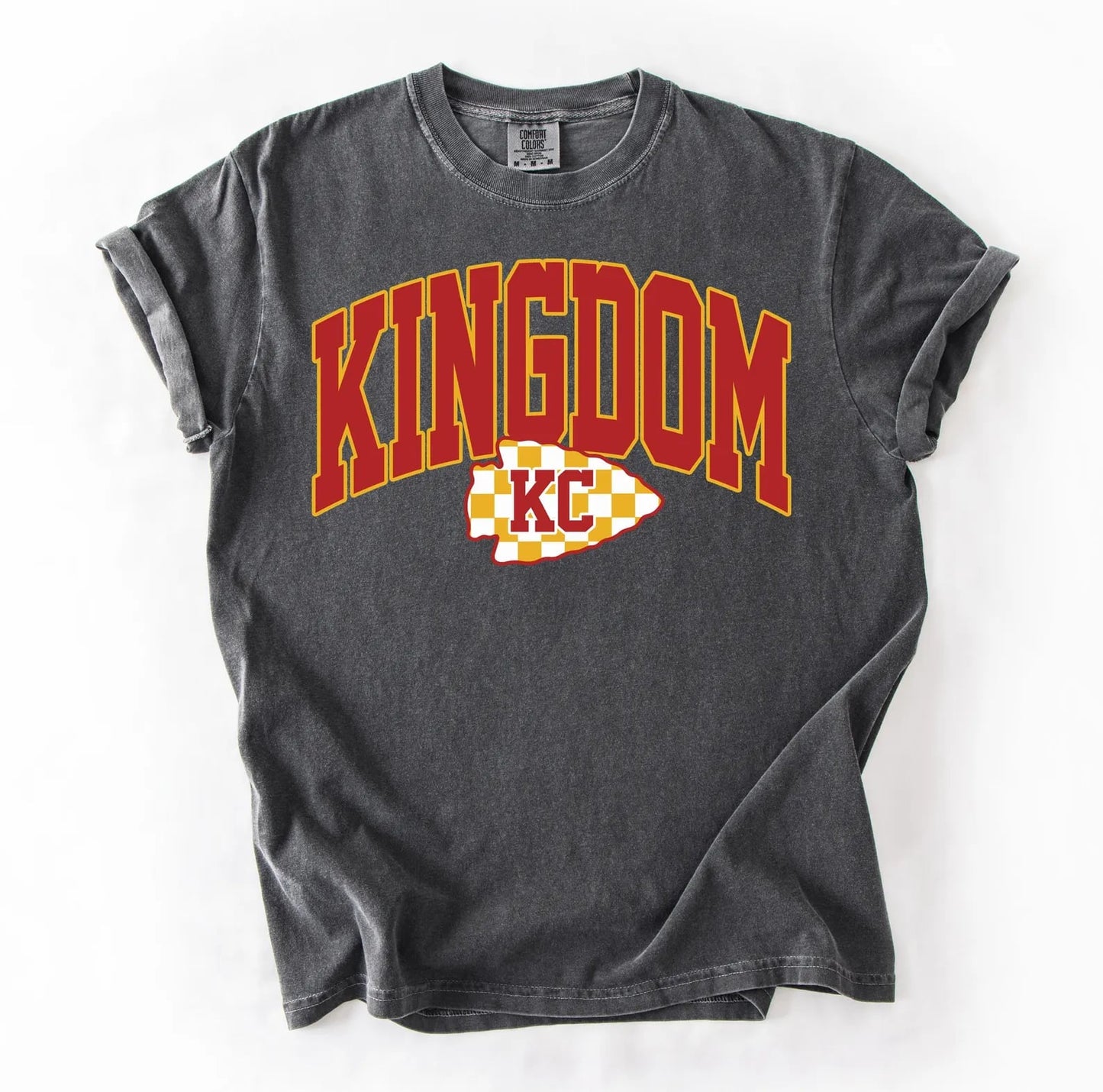 Kingdom KC Gold & White Checkered Arrowhead Pepper Tee