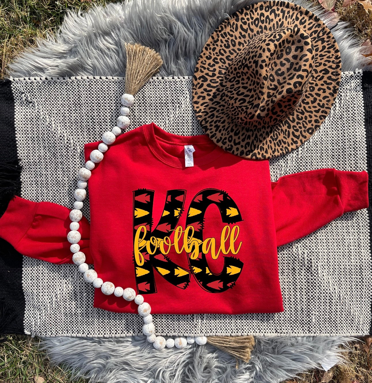 **HALFTIME DEAL** Red & Gold Arrowhead Red Sweatshirt