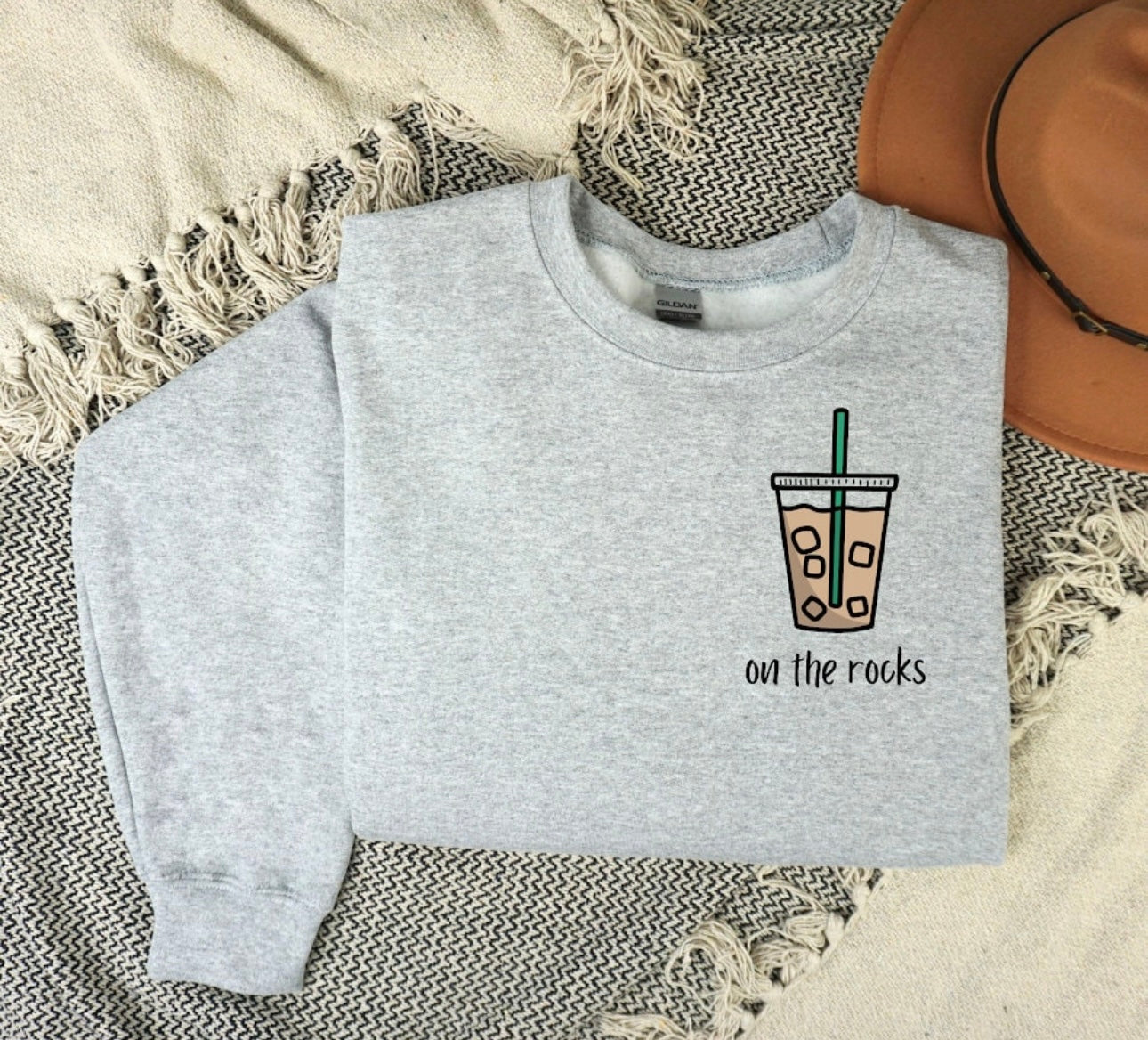 **DEAL OF THE DAY** On The Rocks Left Chest Ash Sweatshirt