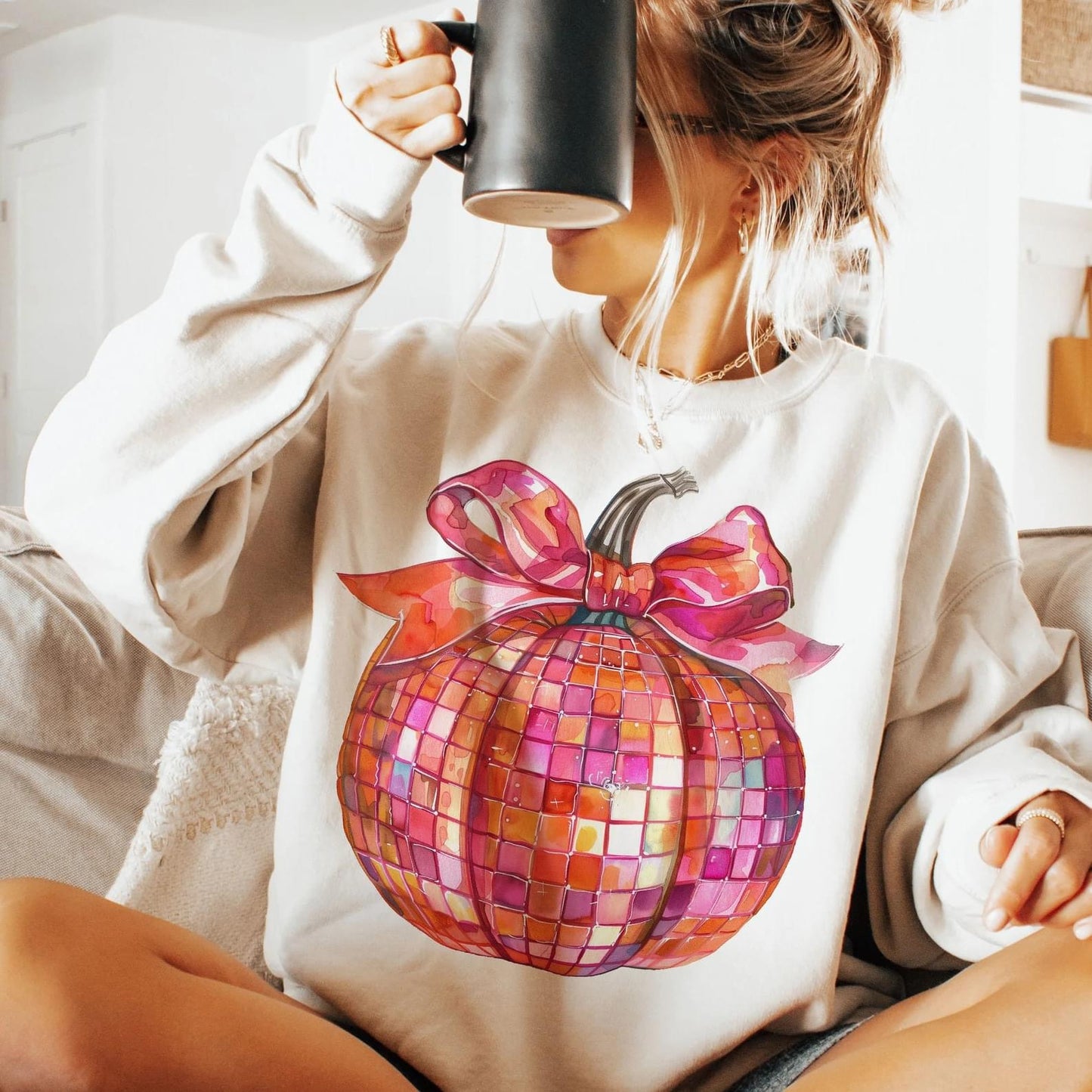 **DEAL PRICE** Disco Pumpkin Sand Sweatshirt