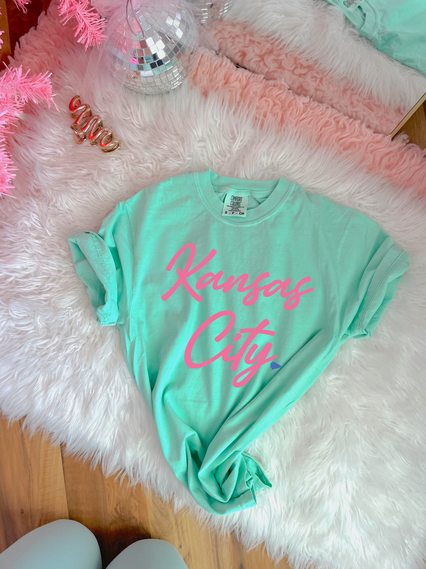 Pink Kansas City Blue Arrowhead Island Reef Tee/Tank Option