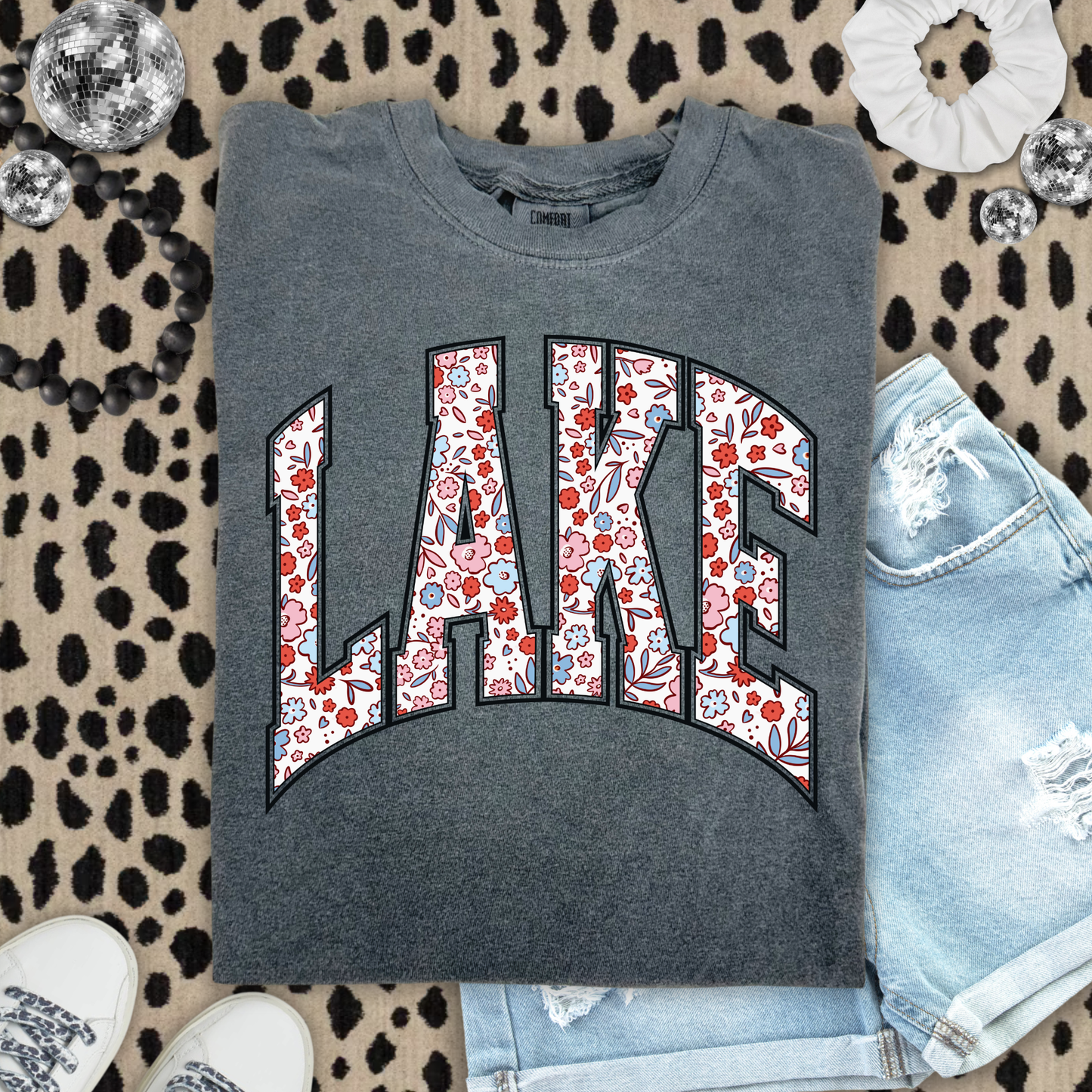 Ditsy Floral Lake Pepper Tee