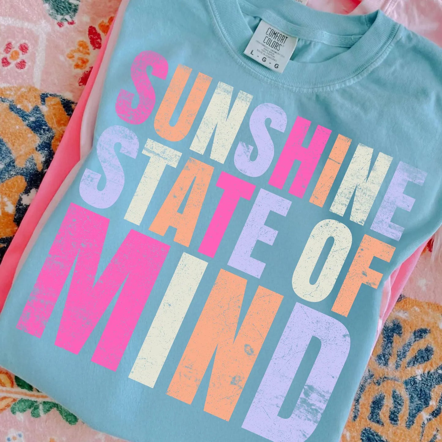 **DEAL PRICE** Bold Sunshine State Of Mind Chalky Mint Tee/Tank Option