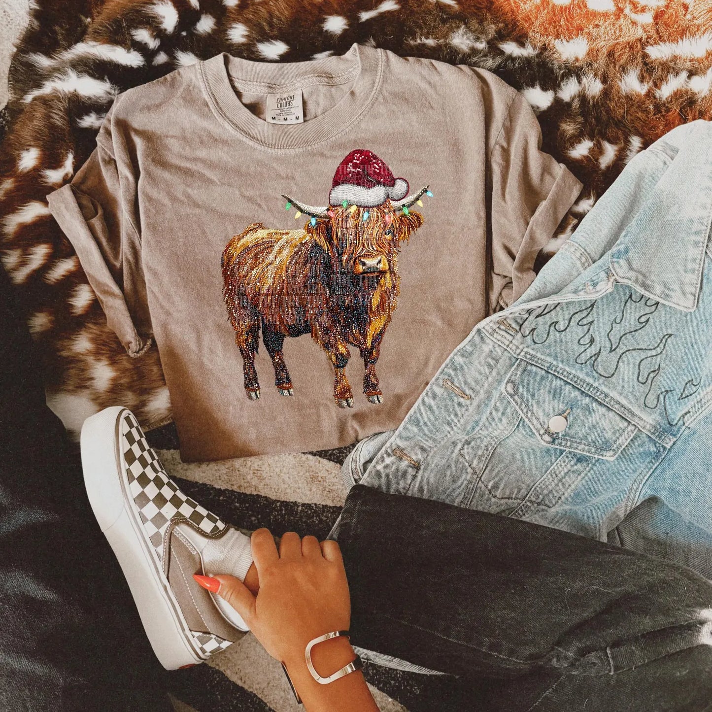 **CHRISTMAS IN JULY** Christmas Cow Espresso Tee