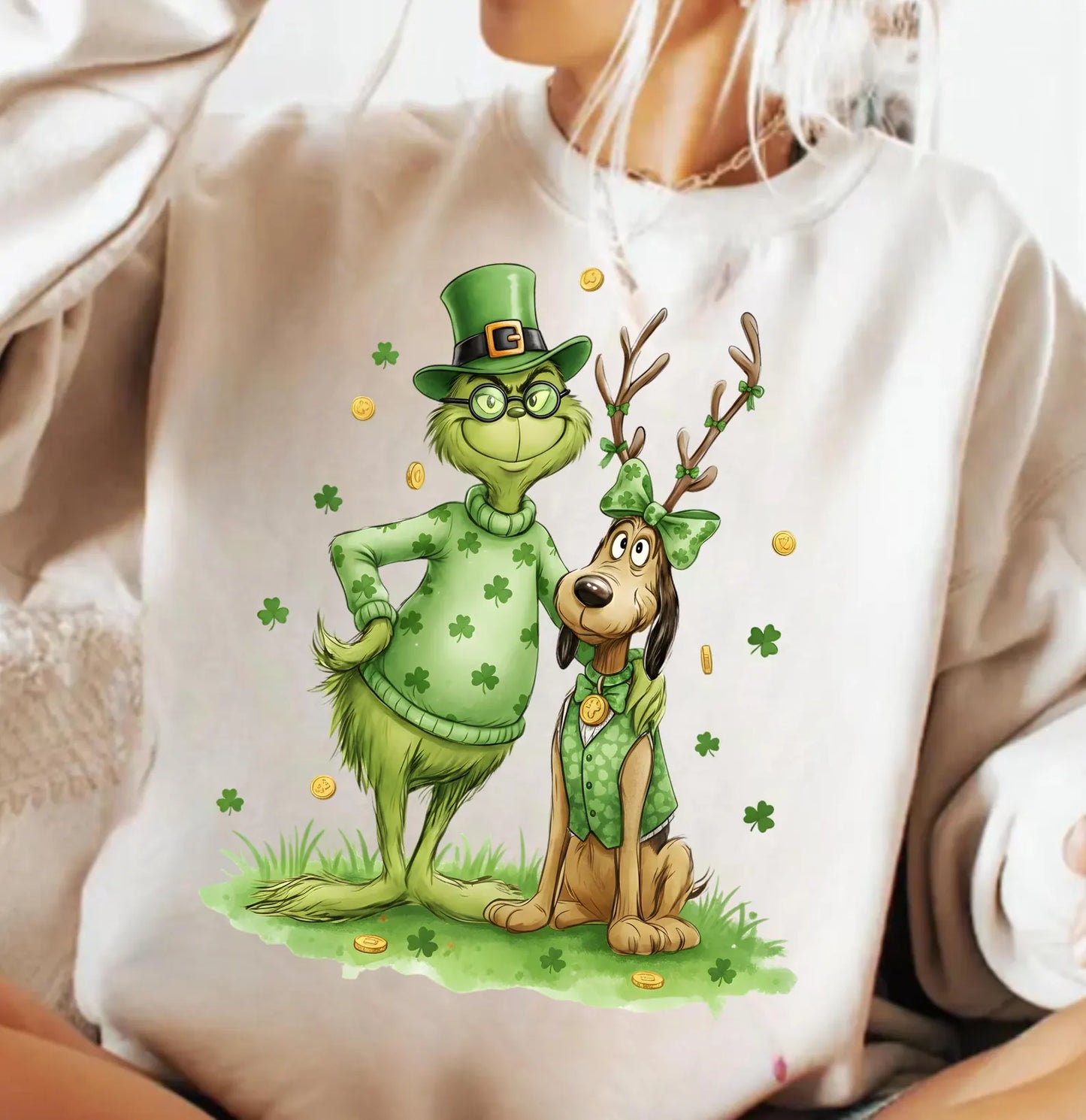 **FIRST 50** Shamrock Green Sweater & Dog Sand Sweatshirt