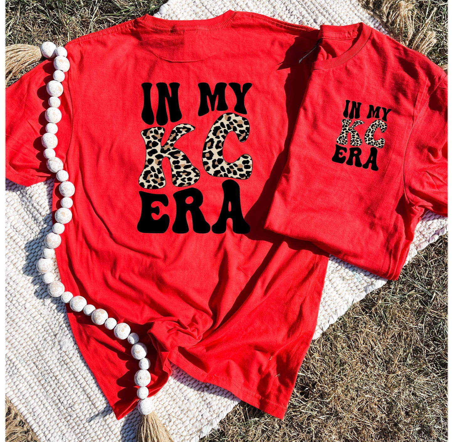 FRONT + BACK In My KC Era Red Tee