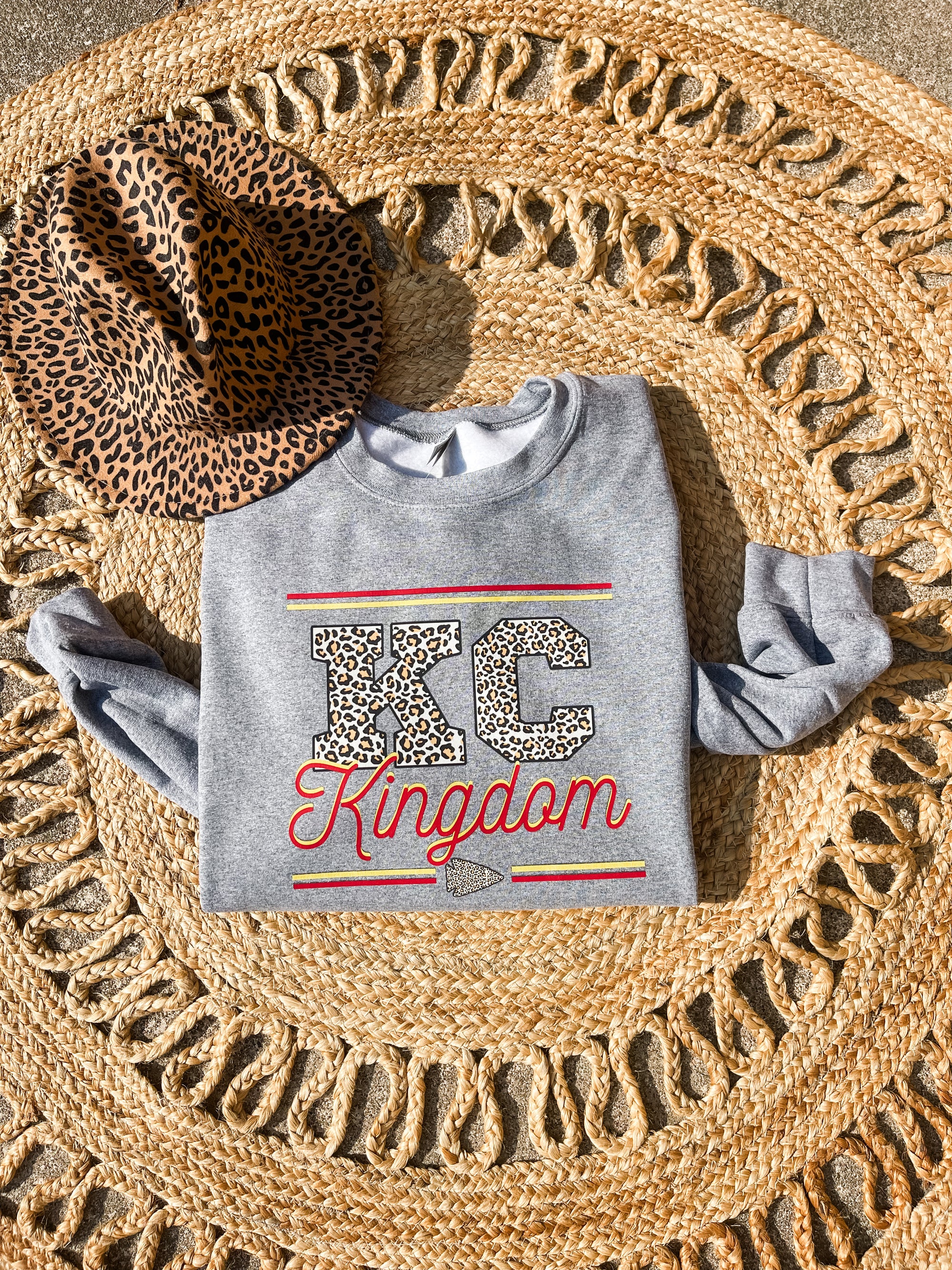 KC Leopard Kingdom Dark Grey Sweatshirt
