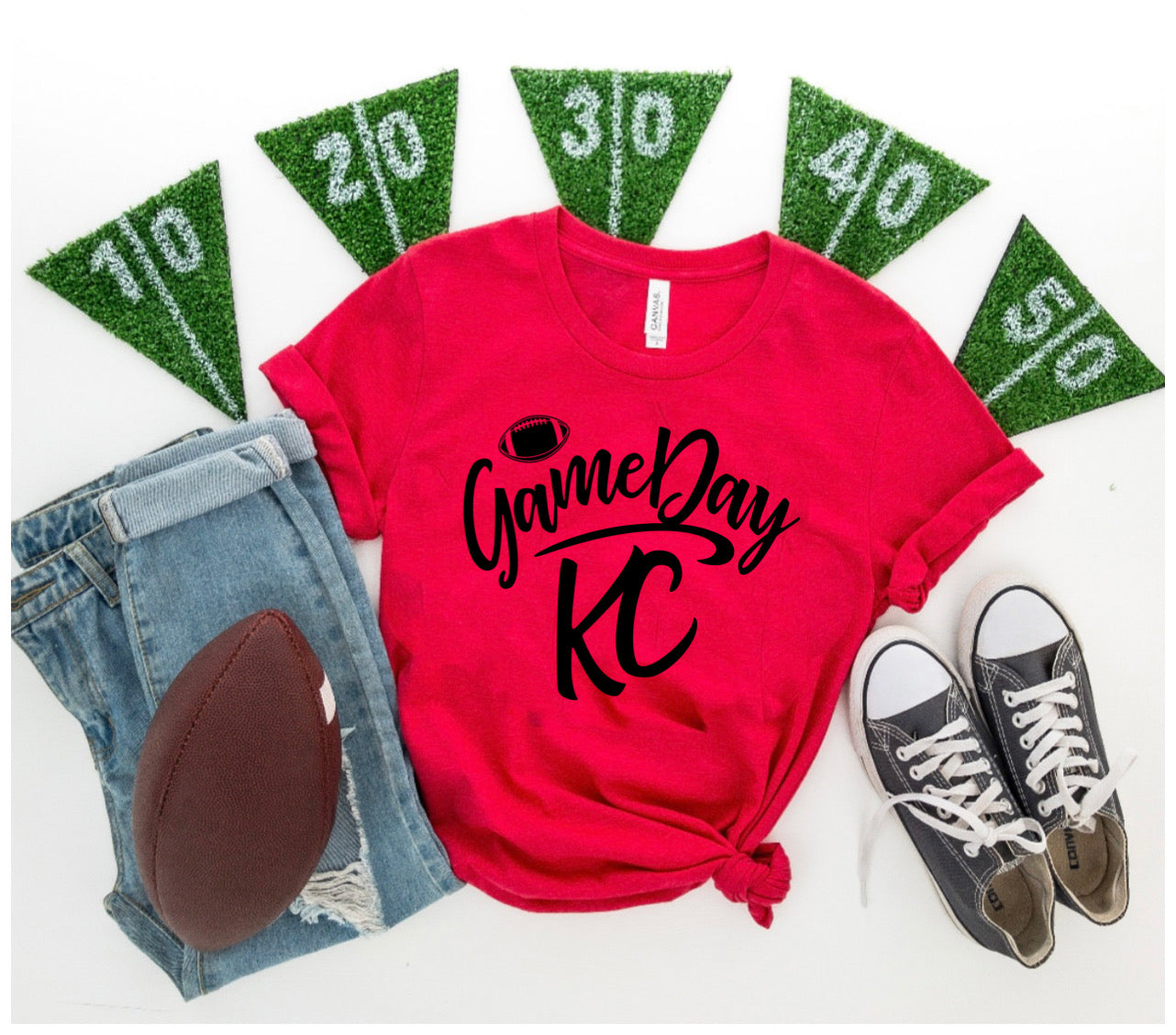 **HALFTIME DEAL** Game Day KC Red Tee