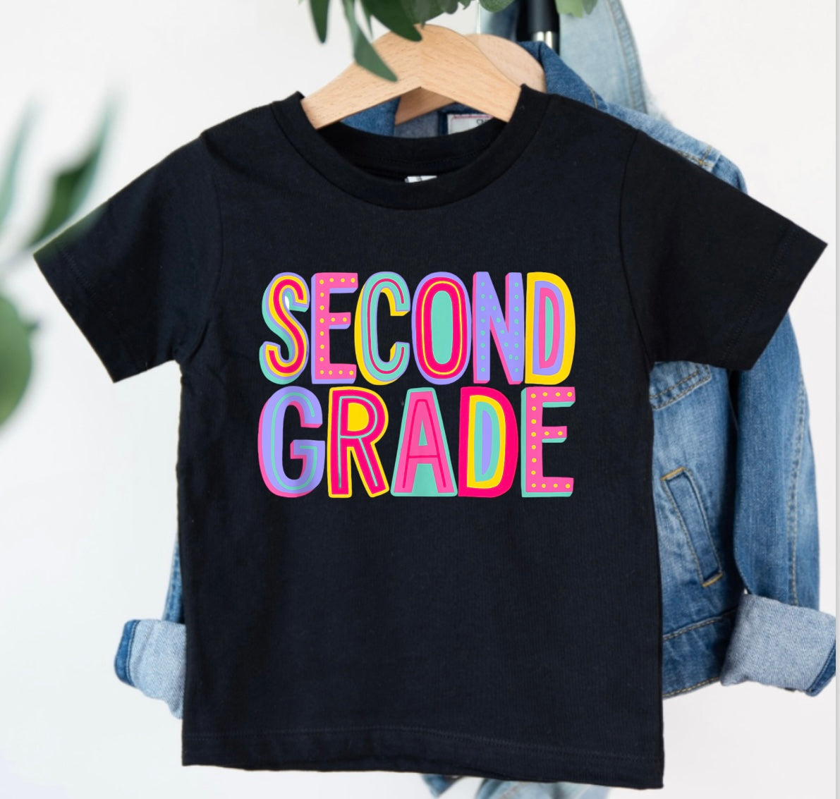 Girls First Day Of School Black Tee