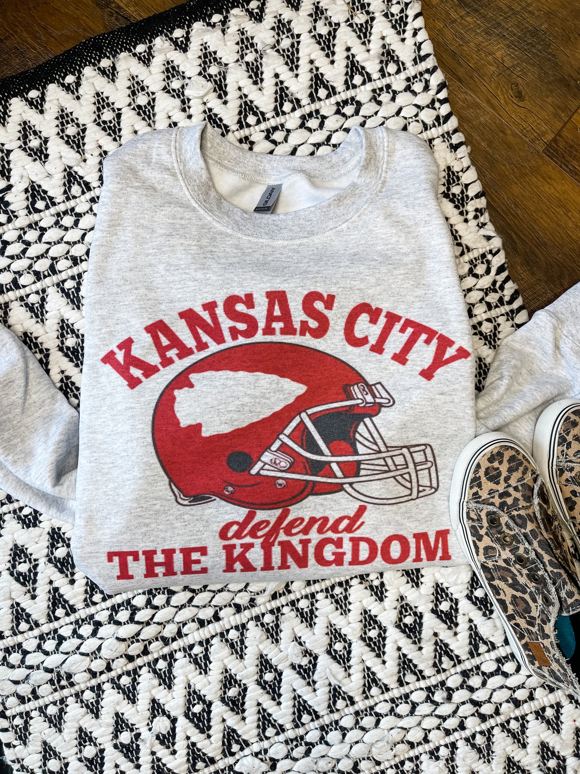 Kansas City Defend The Kingdom Ash Sweatshirt