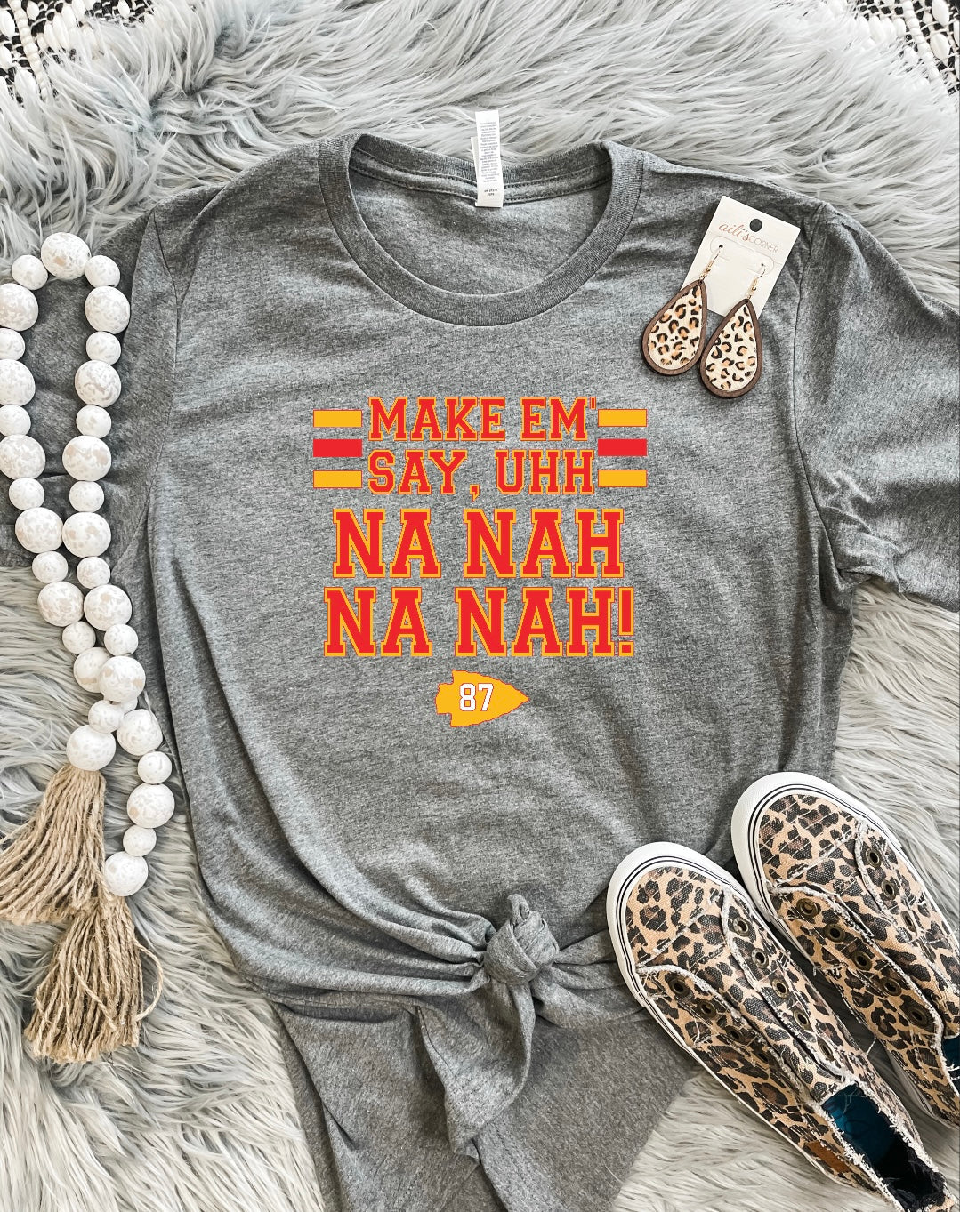 Make Em Say Charcoal Tee