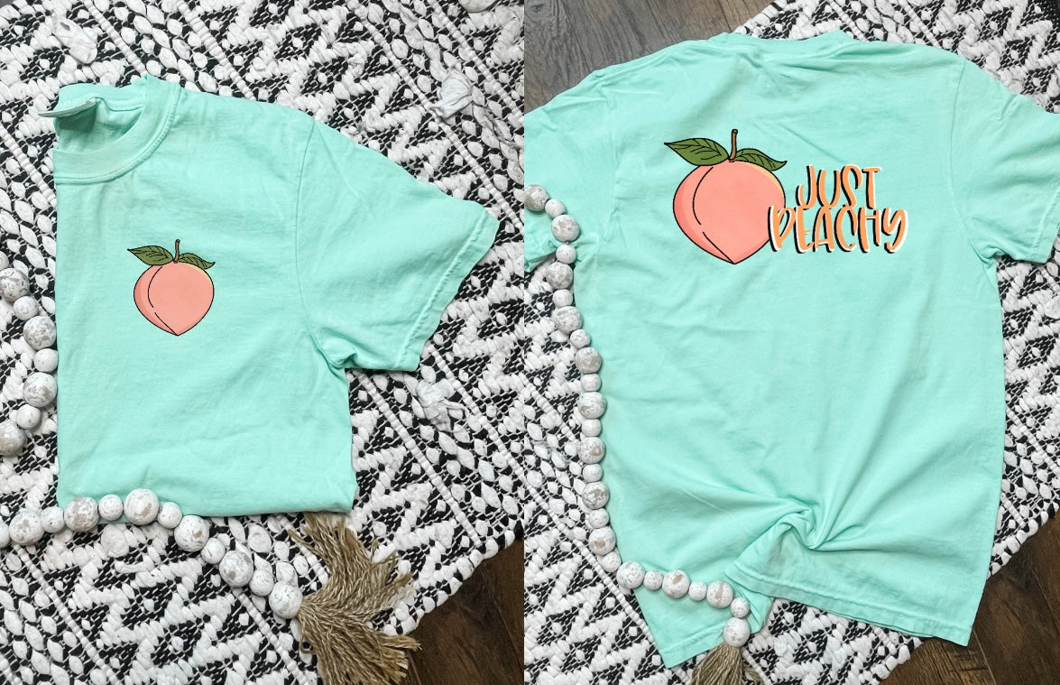 FRONT + BACK Just Peachy Tee