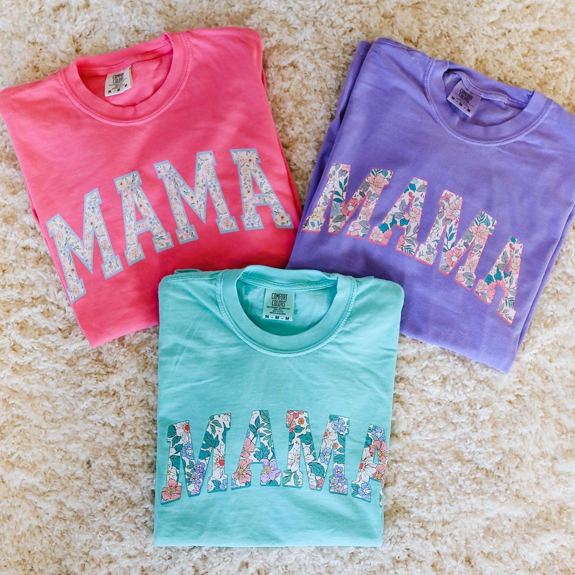 Floral Mama Comfort Color Tees