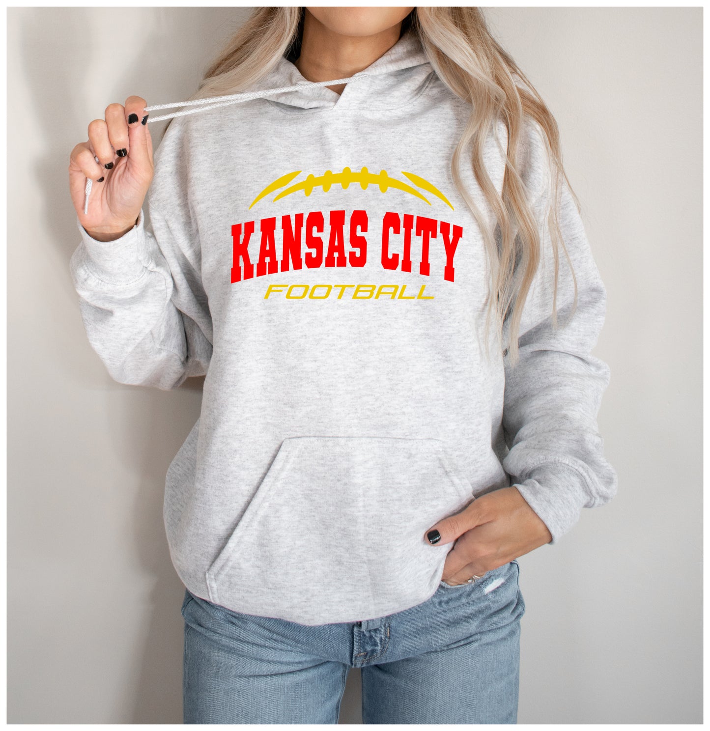 Kansas City Football Ash Hoodie