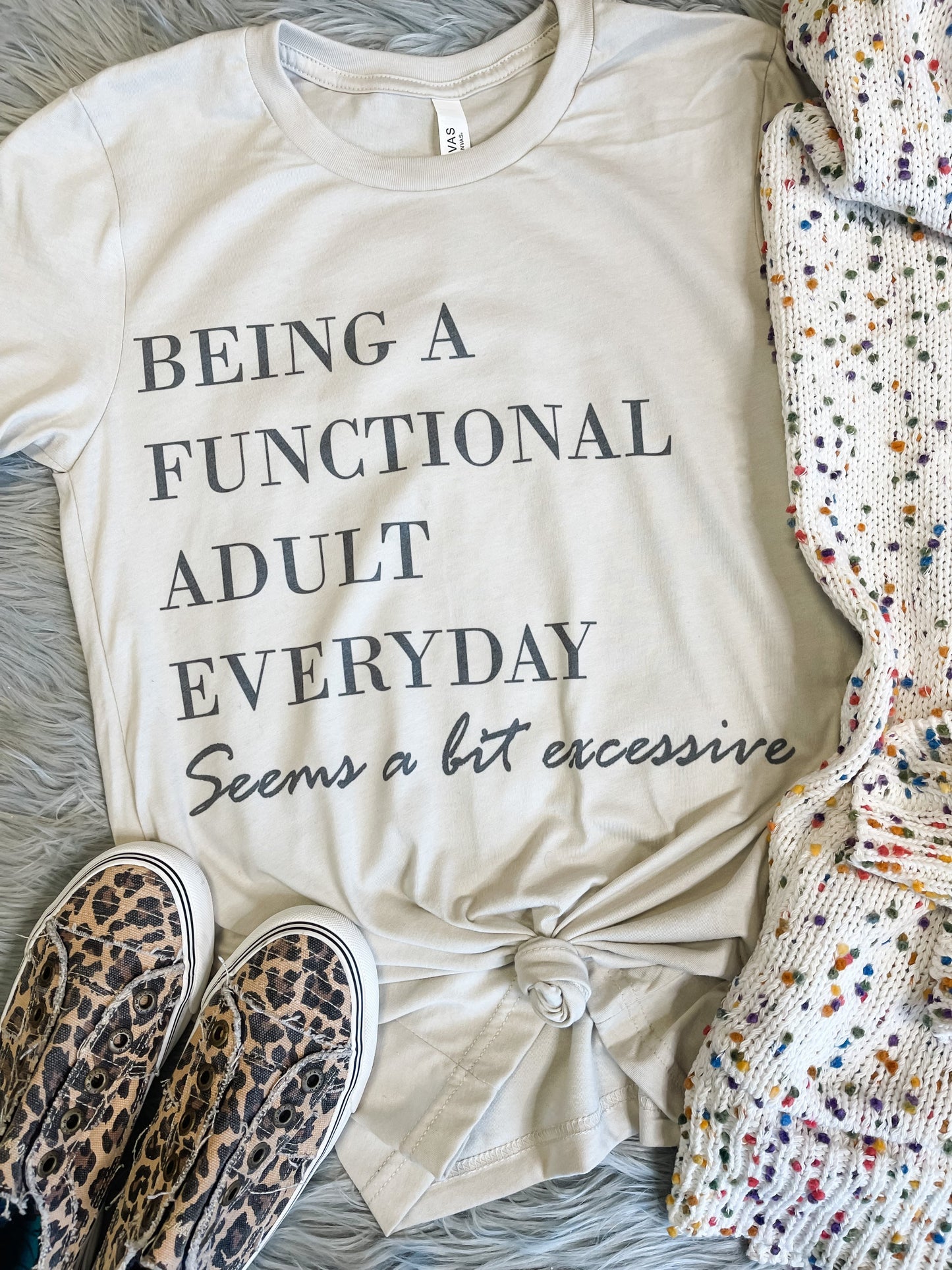 Functional Adult Heather Dust Tee