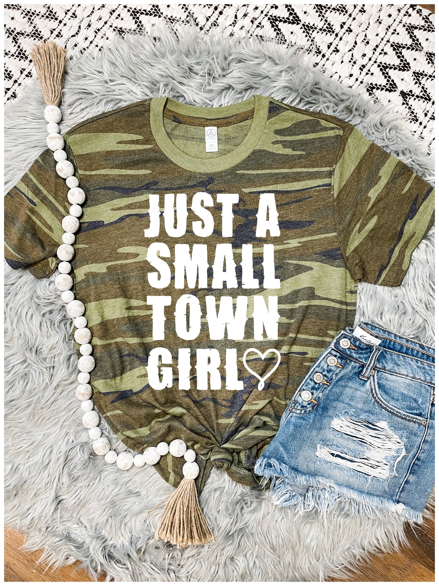 Small Town Girl Camo Tee