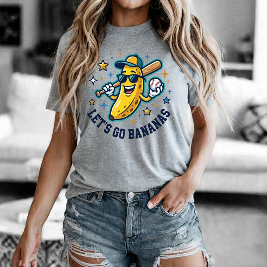 Let’s Go Bananas Heather Grey Tee