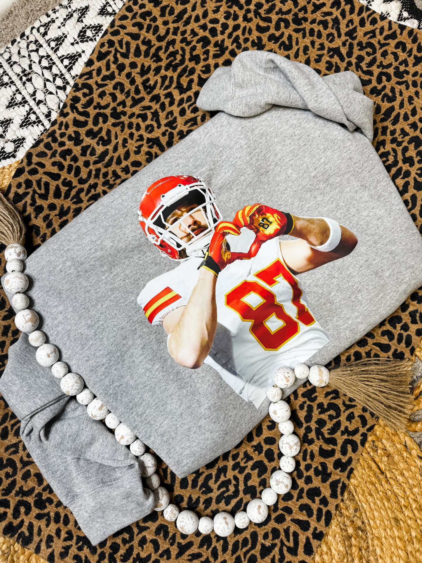 Heart Hands Sports Grey Sweatshirt