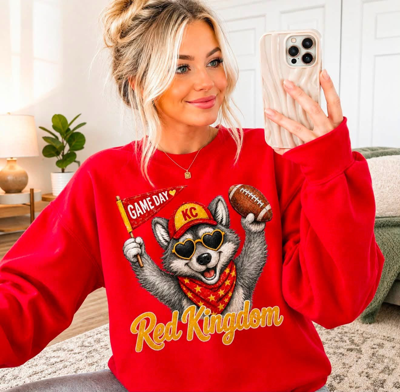**HALFTIME DEAL** Feral Wolf Red Sweatshirt