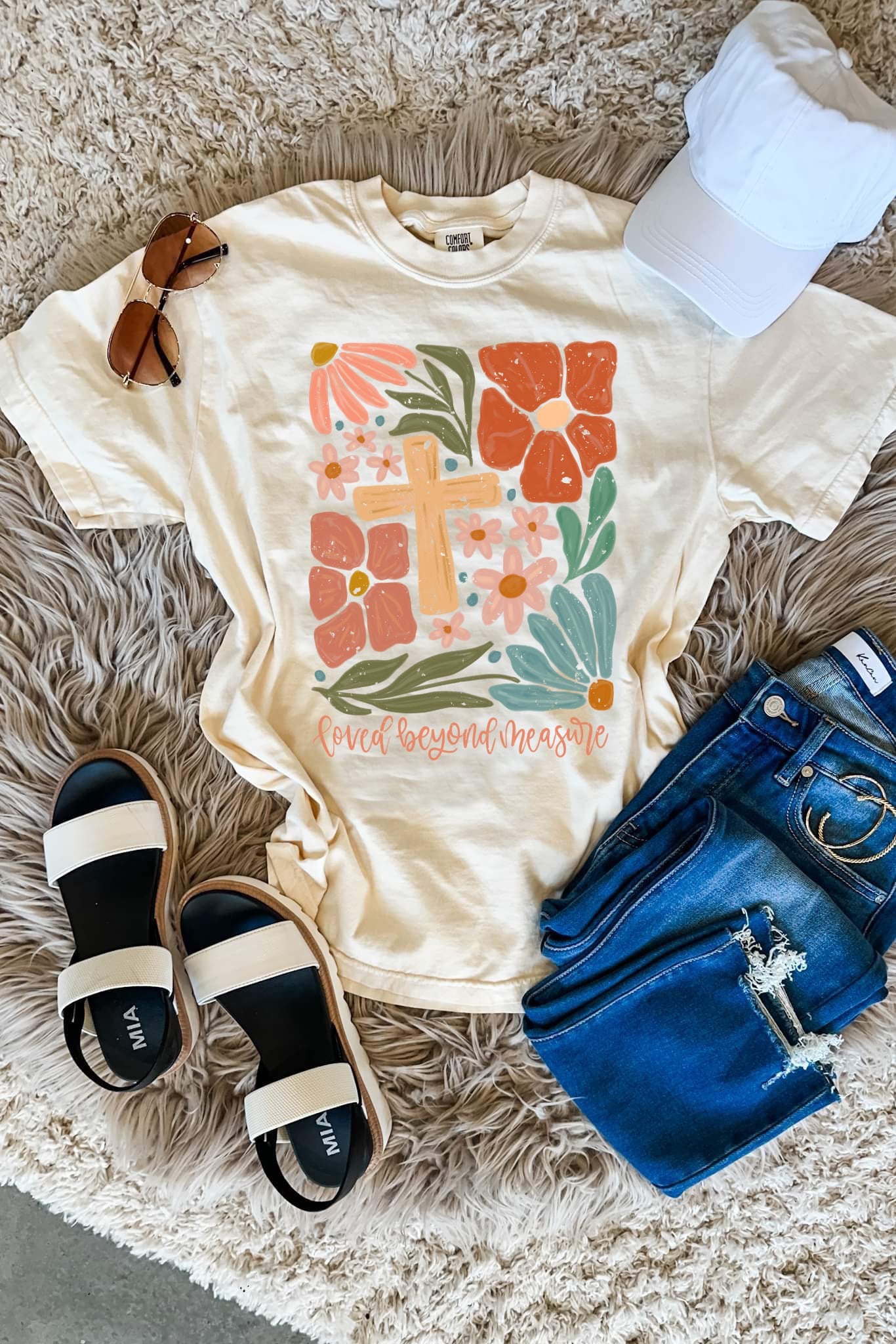 Loved Beyond Measure Ivory Tee