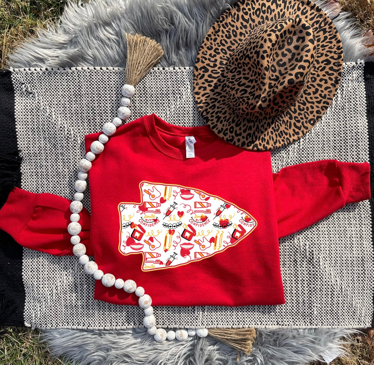 KC Dental Arrowhead Red Sweatshirt
