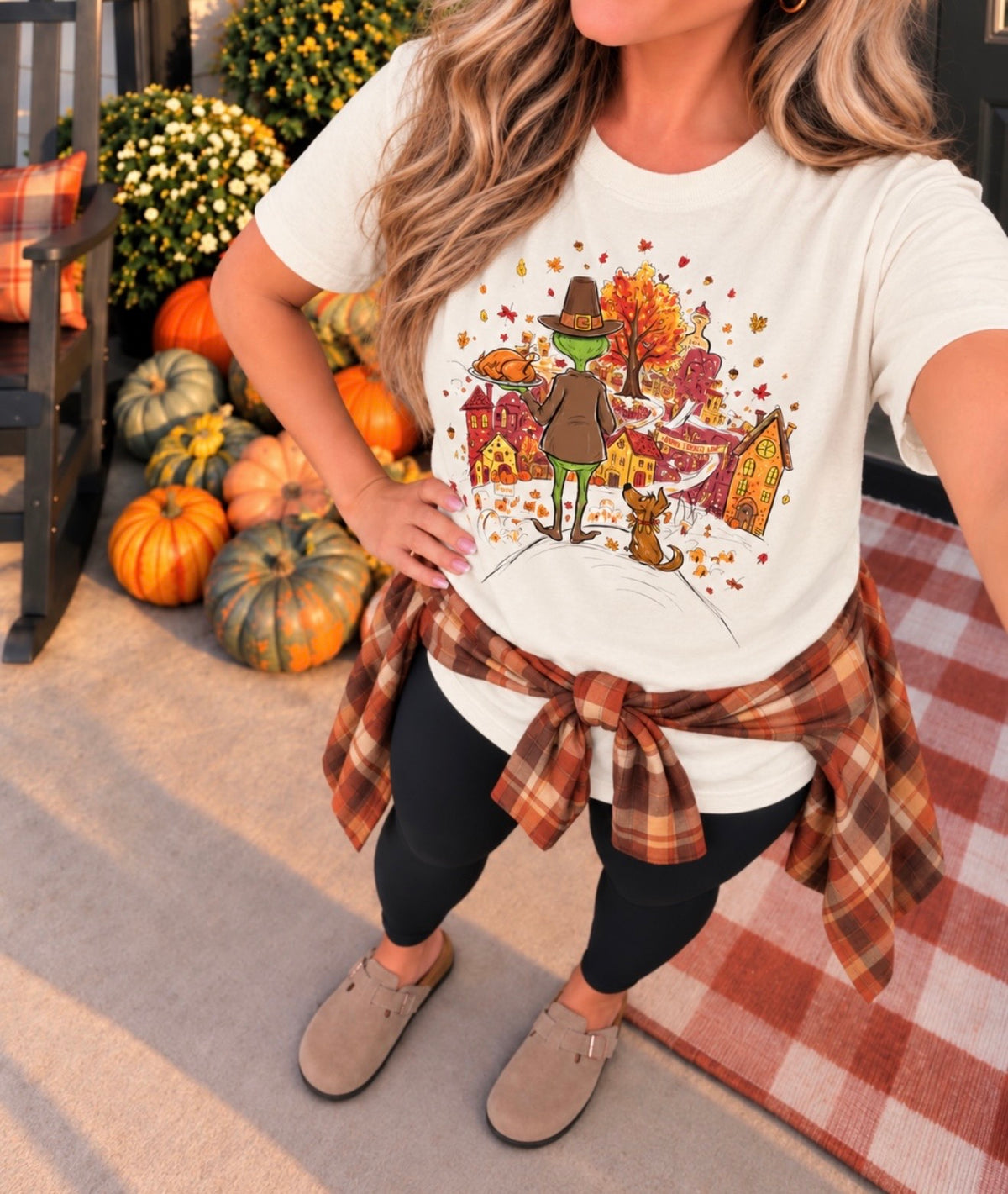 Thanksgiving Dinner Ivory Tee