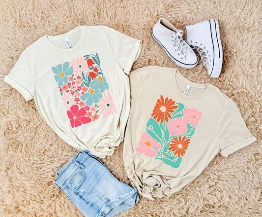 Floral Abstract Tee Option