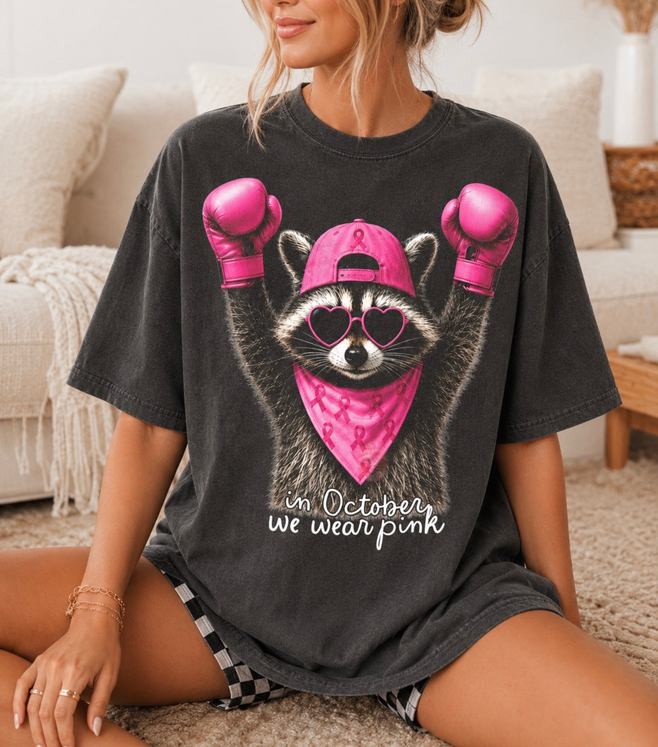 **DEAL OF THE DAY** Pink Raccoon Pepper Tee