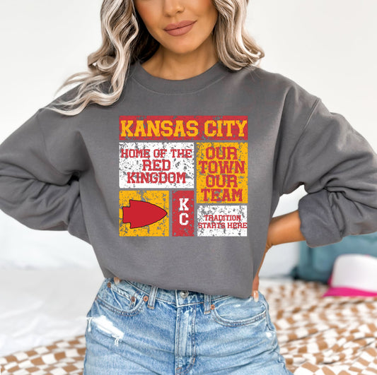 Kansas City Tradition Starts Here Charcoal Sweatshirt