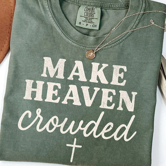 **DEAL PRICE** Cream Make Heaven Crowded Moss Tee