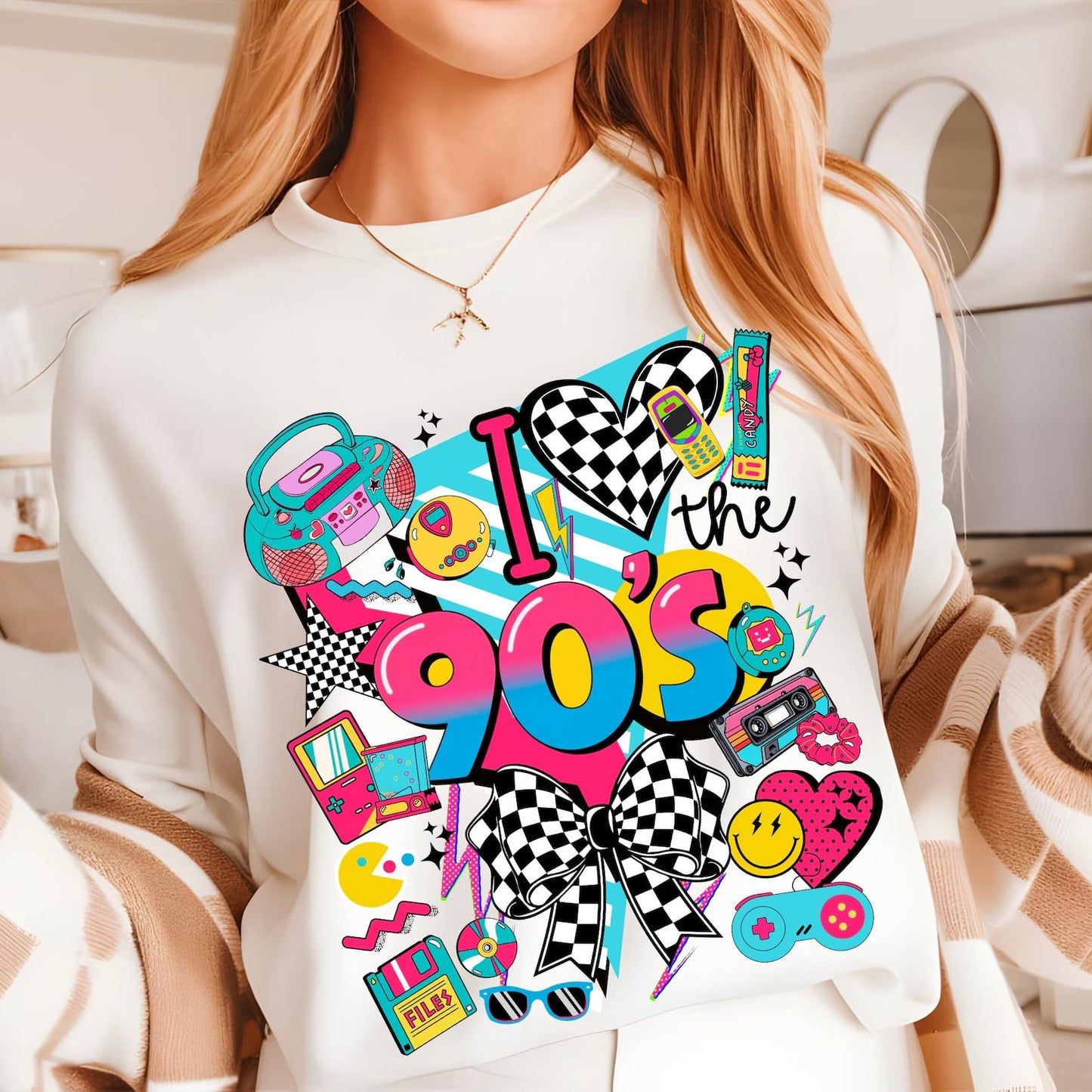 I Love The 90s Ivory Tee