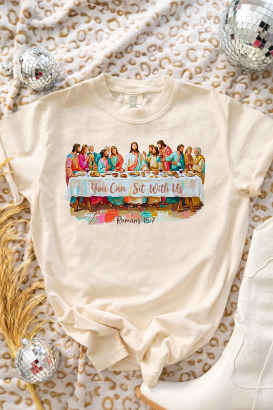 You Can Sit With Us Ivory Tee