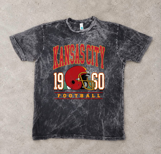 **HALFTIME DEAL** Kansas City 1960 Distressed Mineral Wash Tee