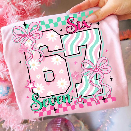 Pink & Green 67 Pink Tee