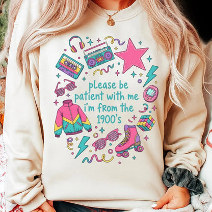Collage Please Be Patient With Me Sand Sweatshirt