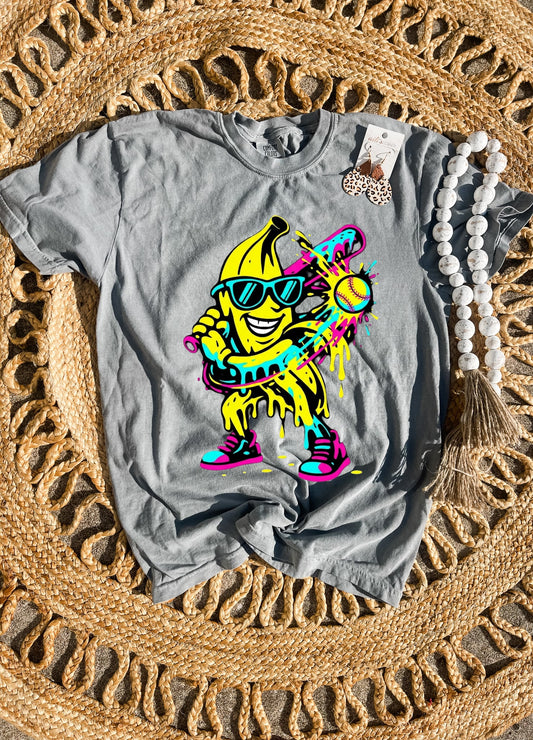 Funny Banana Grey Tee