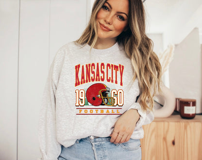 Kansas City 1960 Distressed Ash Sweatshirt
