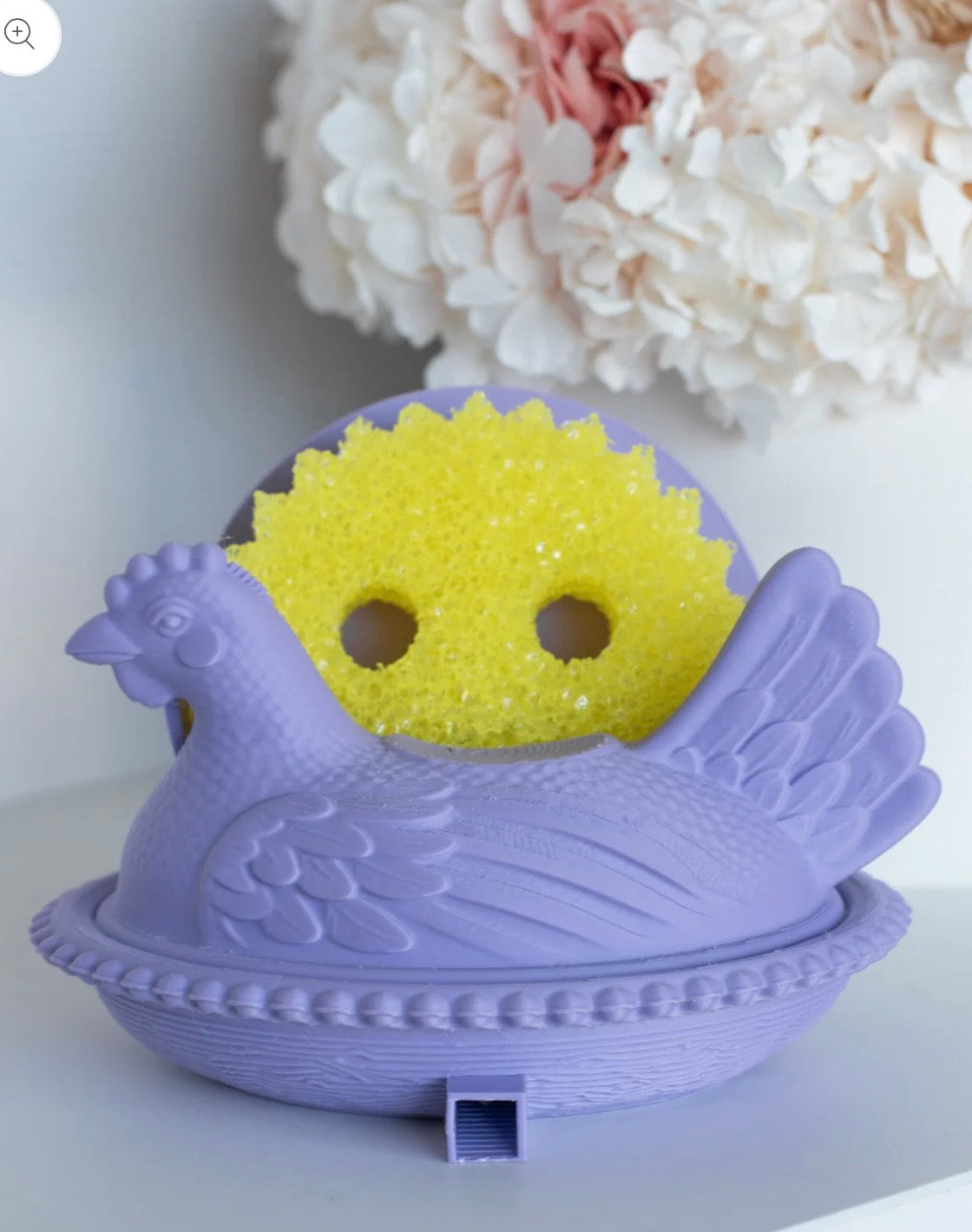 **PREORDER** Light Purple Nesting Hen Scrub Sponge Holder